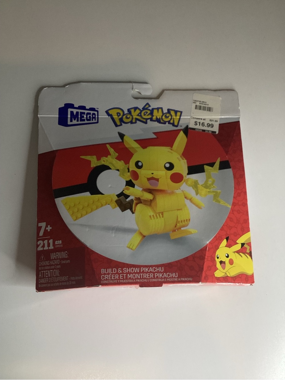 NWT Mega Pokémon Picachu Figure building& Show  Blocks 7+ Mattel Toy Set